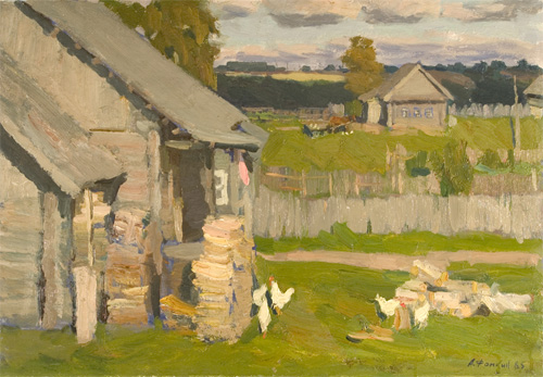 September in the Village by Alexanderliech Fomkin