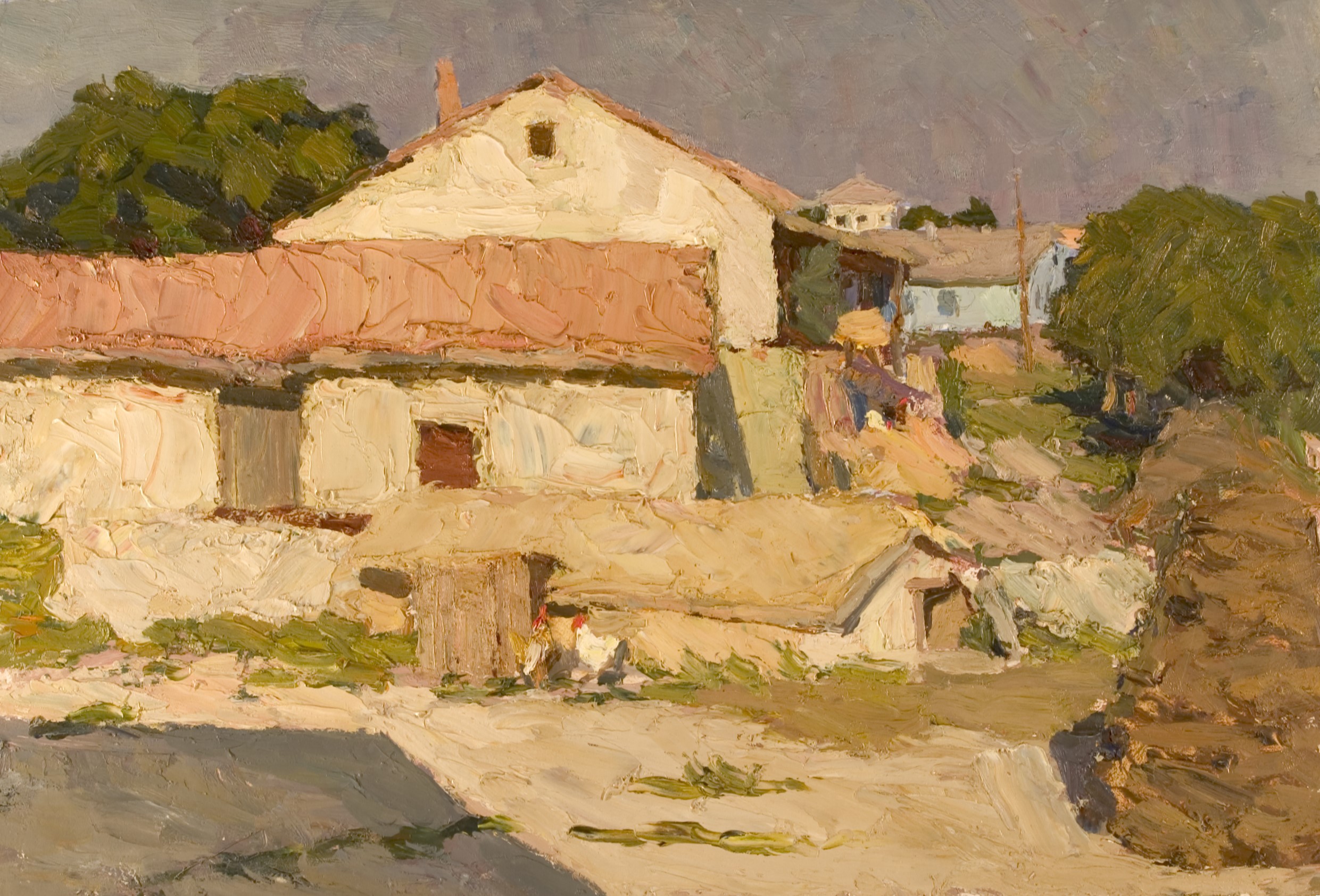 Village, Kazantip on Azov Sea by Alexanderliech Fomkin