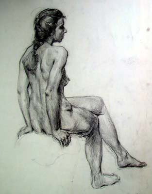 Olga Seated by Nikolai Dubovik