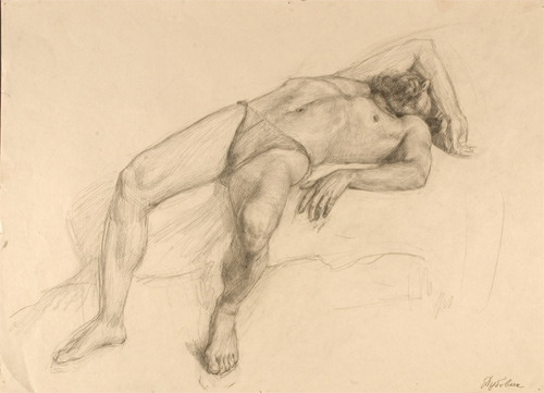 Laying Man by Nikolai Dubovik