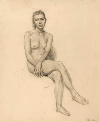 Olga Seated by Nikolai Dubovik