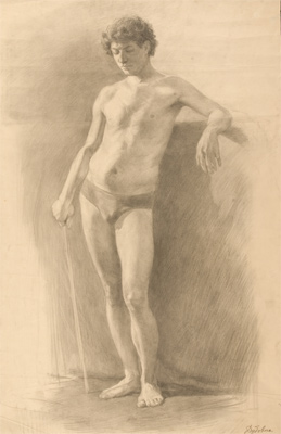 Boy Standing by Nikolai Dubovik