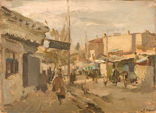 Evening on Pyendzkentskaya Street by Gennady Korolev