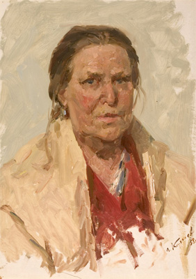 Portrait of Mother by Gennady Korolev