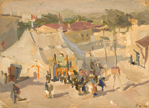 The Circus Shapito on Square of Registan by Gennady Korolev