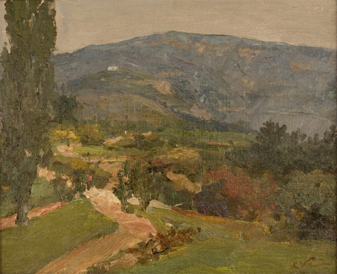 Landscape with Mountains by Sergei Kamanen