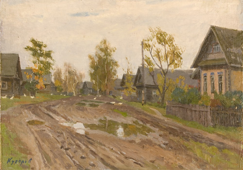 Autumn in the Village by P. Kucharev