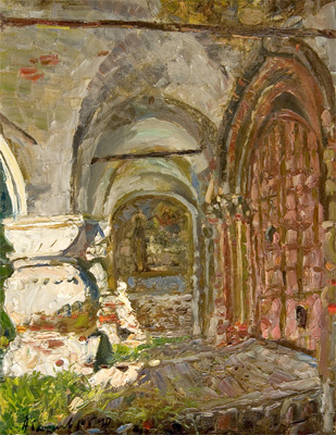 The Gates of Archangel Mikhail Monastery by Mikhail G. Abakumov