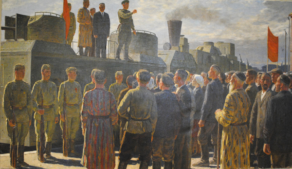 Gift of the Komsomolet Train by Mikhail Kugach