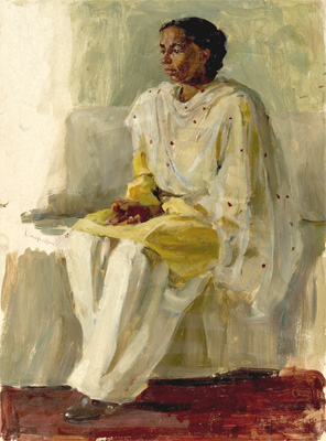 A Study of Dildusit Pritom Seng (a peasant from In by Olga Ludevig