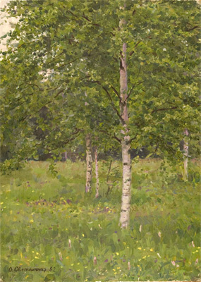 Birches by Olga, G. Svetlechnaya
