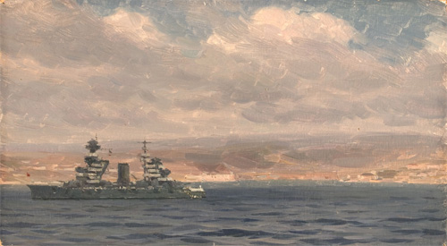 Ship Sevastopol on the Ryedye by Poiter Maltsev