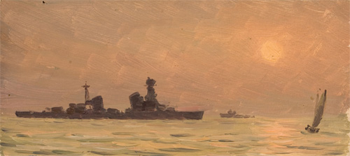 Warship on Redye by Poiter Maltsev