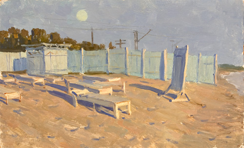 On the Beach, Crimea by Nikolai Ponomarov