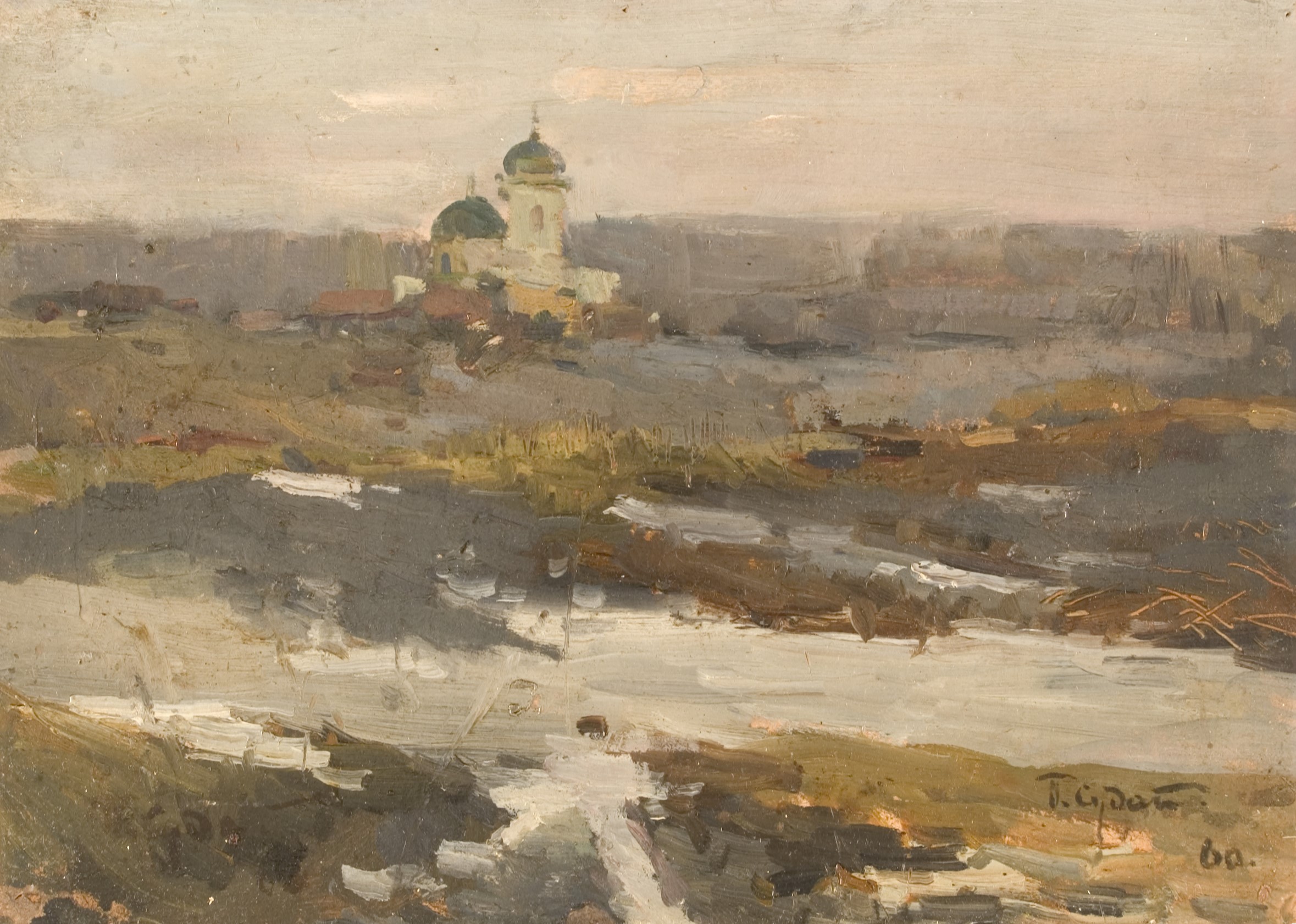Former Estate of Troyekarova near Moscow by Pavel Sudakov