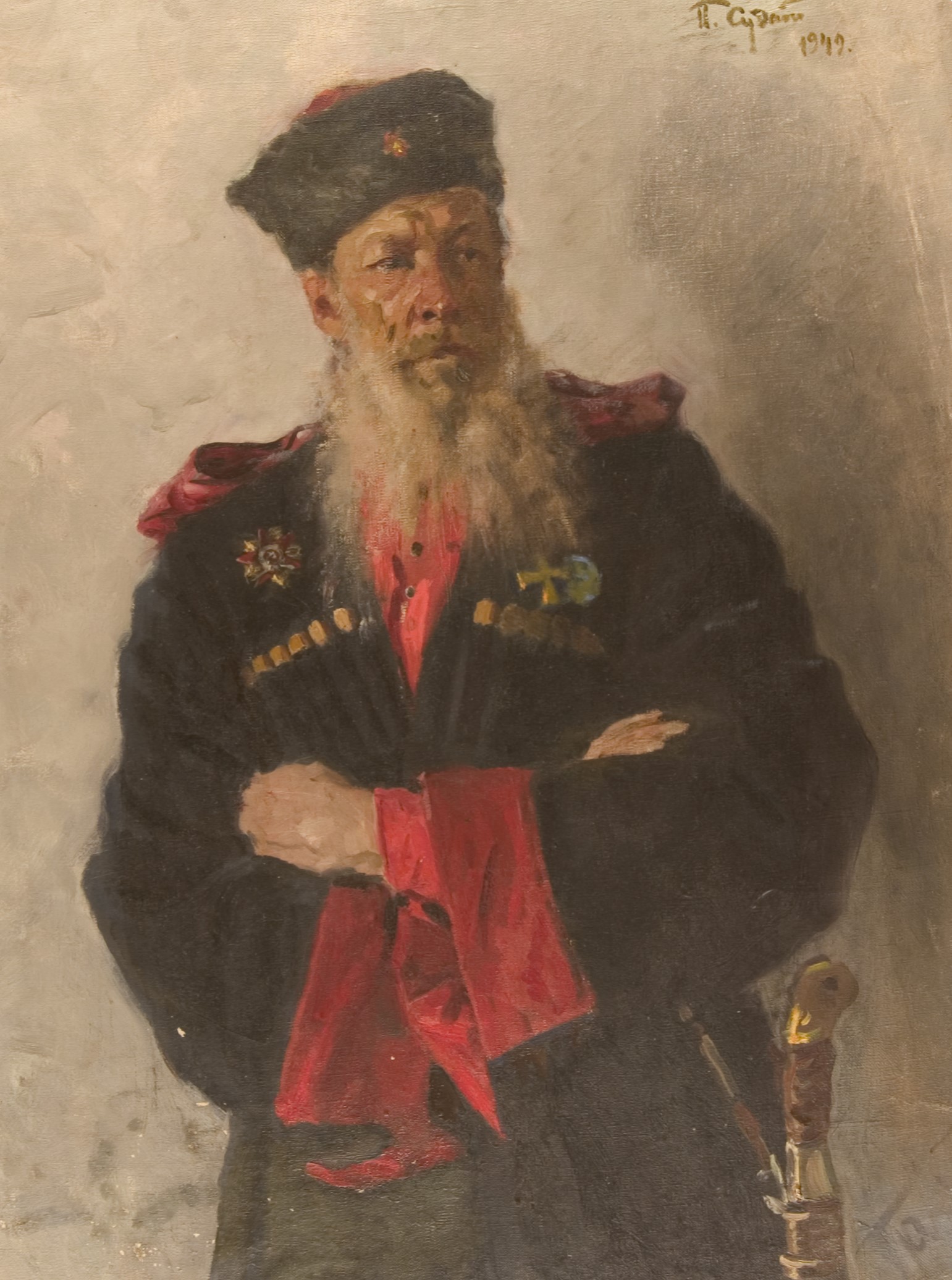 A Cossack Soldier by Pavel Sudakov