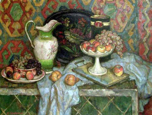 Still Life with Fruit by Alexey Sukhovetsky