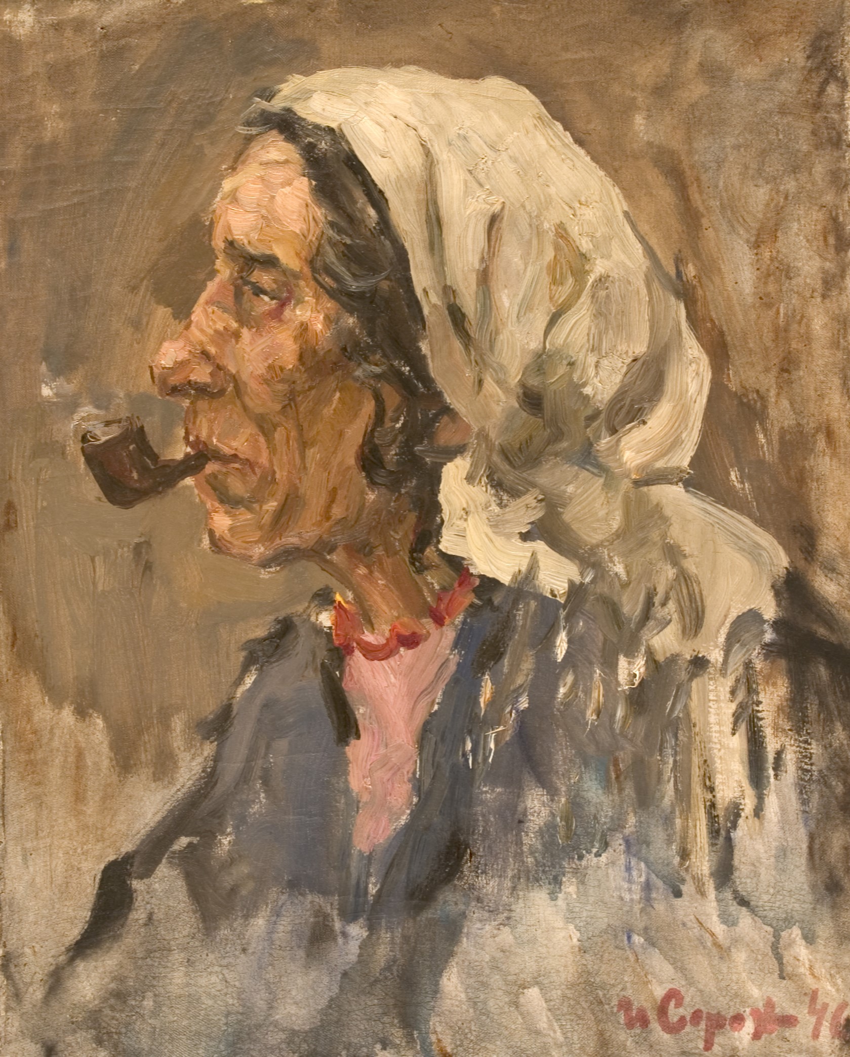 Gypsy with Pipe by Ivan Sorokin