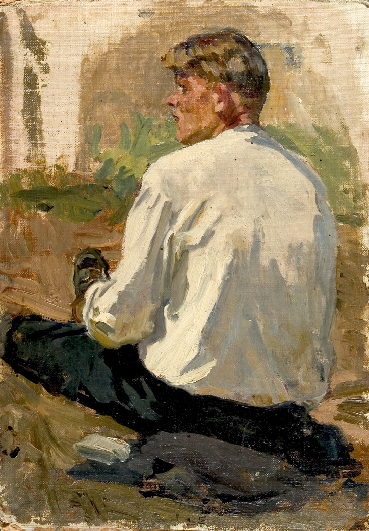 Study for painting Kalkhoz Praznik by Vasili K. Nechitalio