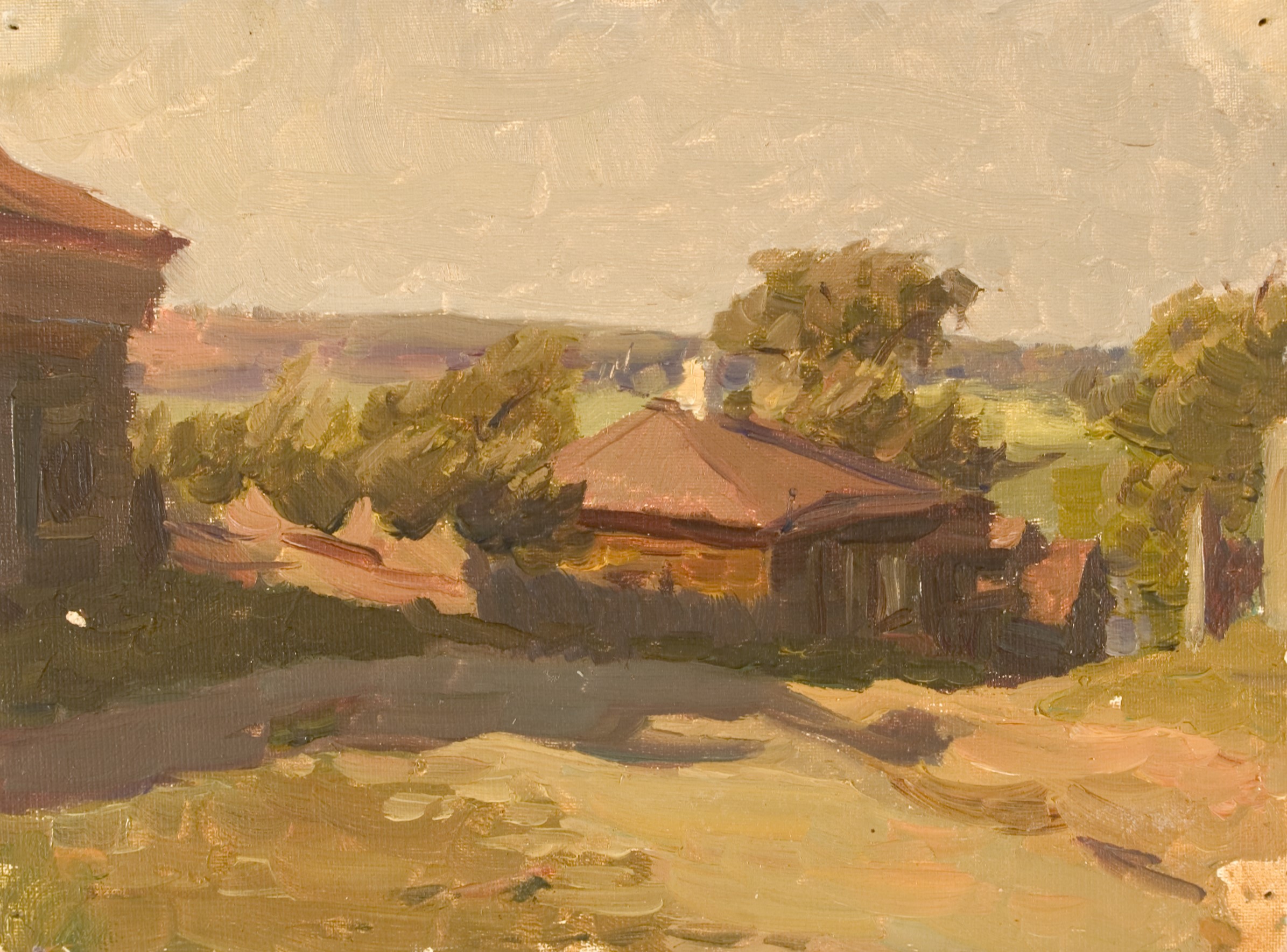 Street in Tarussua by Valeri B. Skuridin