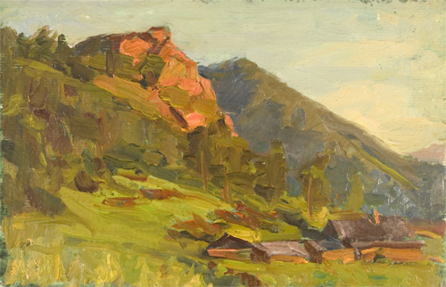 Evening in the Mountains by Valeri B. Skuridin