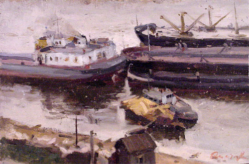 On the Volga, Soon Spring will Come by Oleg Chistyakov