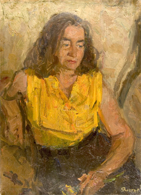 Portrait of A Women in Yellow by Oleg Chistyakov