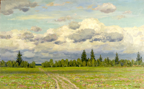 Clouds above the Meadow by Yuri Kugach