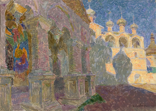 The Belltower in Rostov by Vyacheslav Zabelin