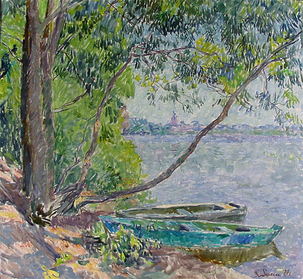 On the Oka River by Vyacheslav Zabelin