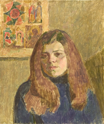 Portrait of Artist's Wife by Vyacheslav Zabelin