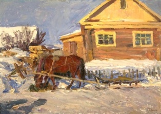 Febuary in Bujarovo by Alexanderliech Fomkin