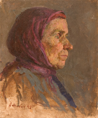 Portrait of an Elderly Woman by Alexanderliech Fomkin