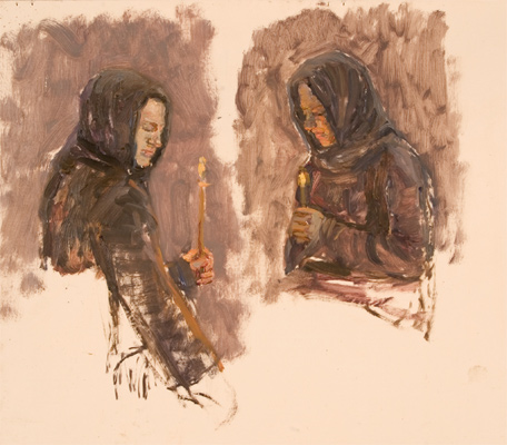 Etude, Woman With Candle by John Wurdeman