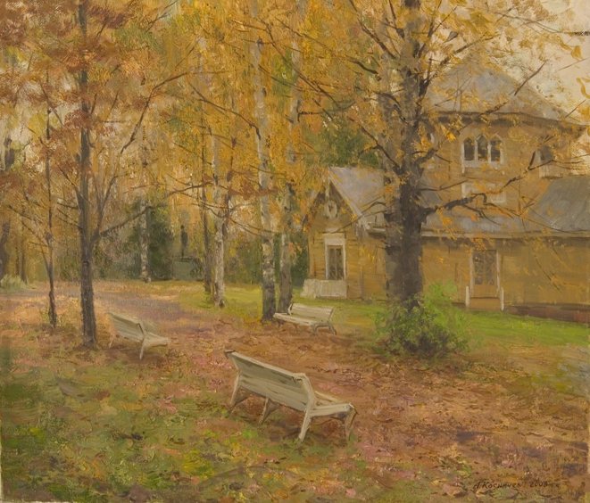 Autumn at the Academic Dacha by Alexanderliech Kosnichev