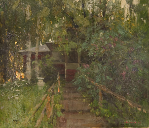 Sunset at Dacha by Alexanderliech Kosnichev