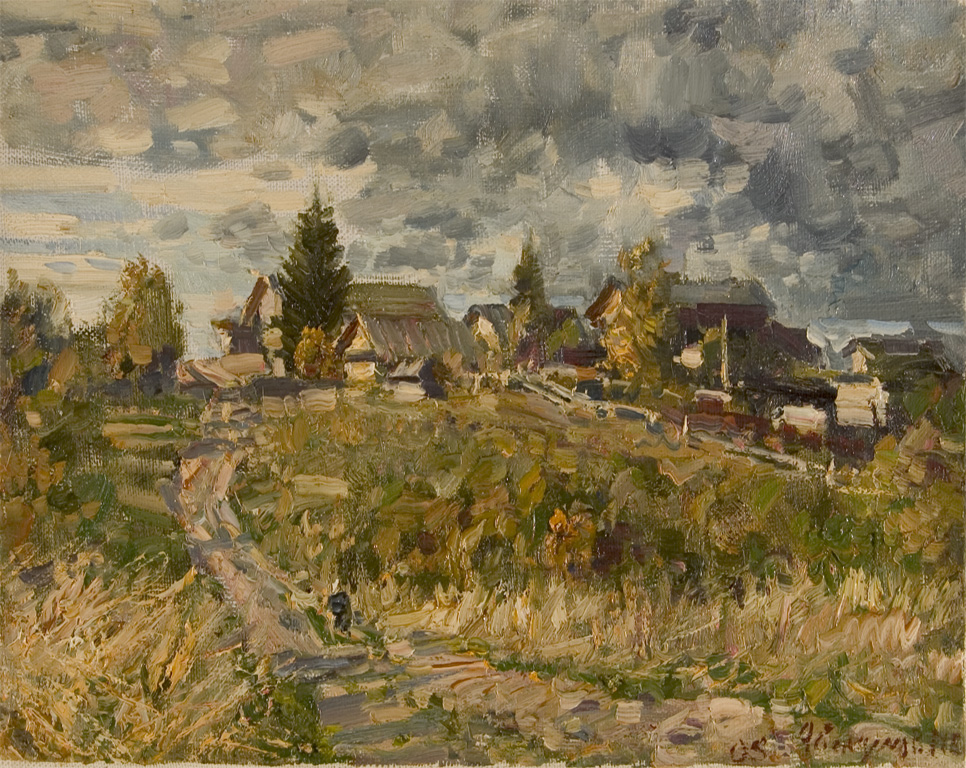 In the Village of Perukhi by Mikhail G. Abakumov