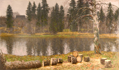 Fallen Pine Tree by Mikhail Kugach