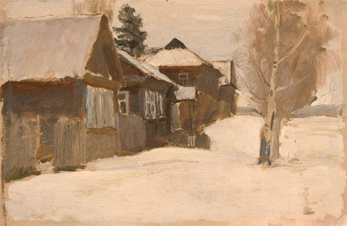 Winter in Remote Village by Nikita Fedosov