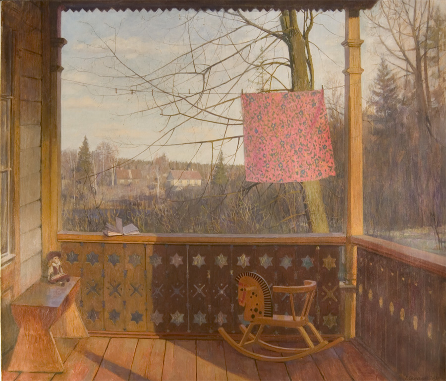 Spring on Terrace by Victoria Samsonova