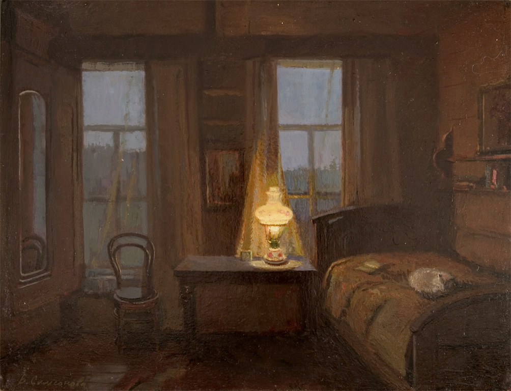 Interior in Evening by Victoria Samsonova
