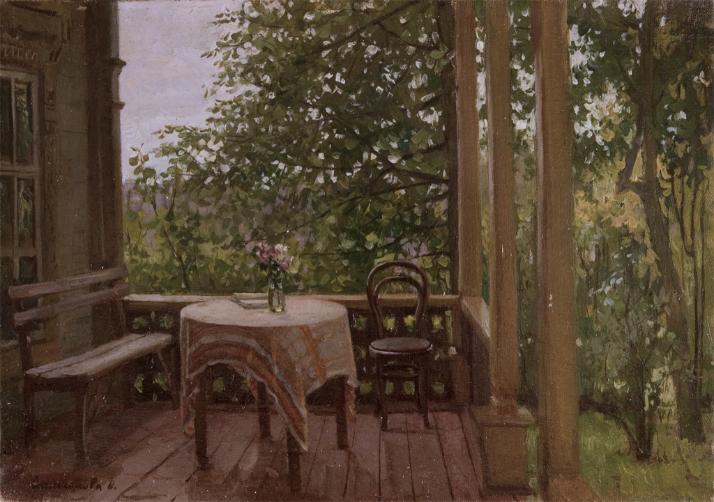 On Terrace by Victoria Samsonova