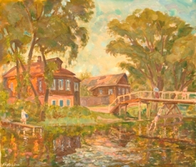 Village Motif by Andre Tutunov