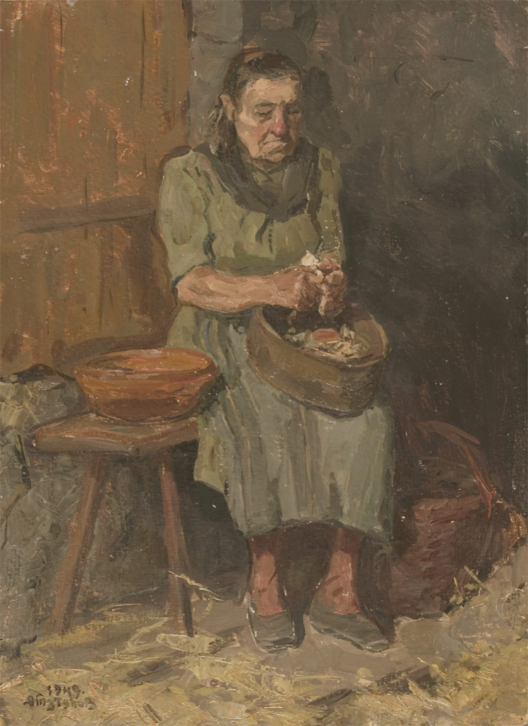 Cleaning Potatoes by Andre Tutunov