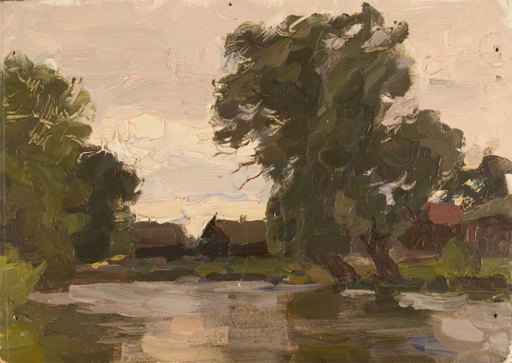 On the River Trubearji in Pereslavel by Valeri B. Skuridin