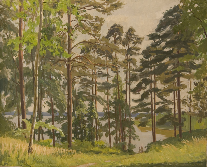 Slope to the Lake by Ilya Yatsenko