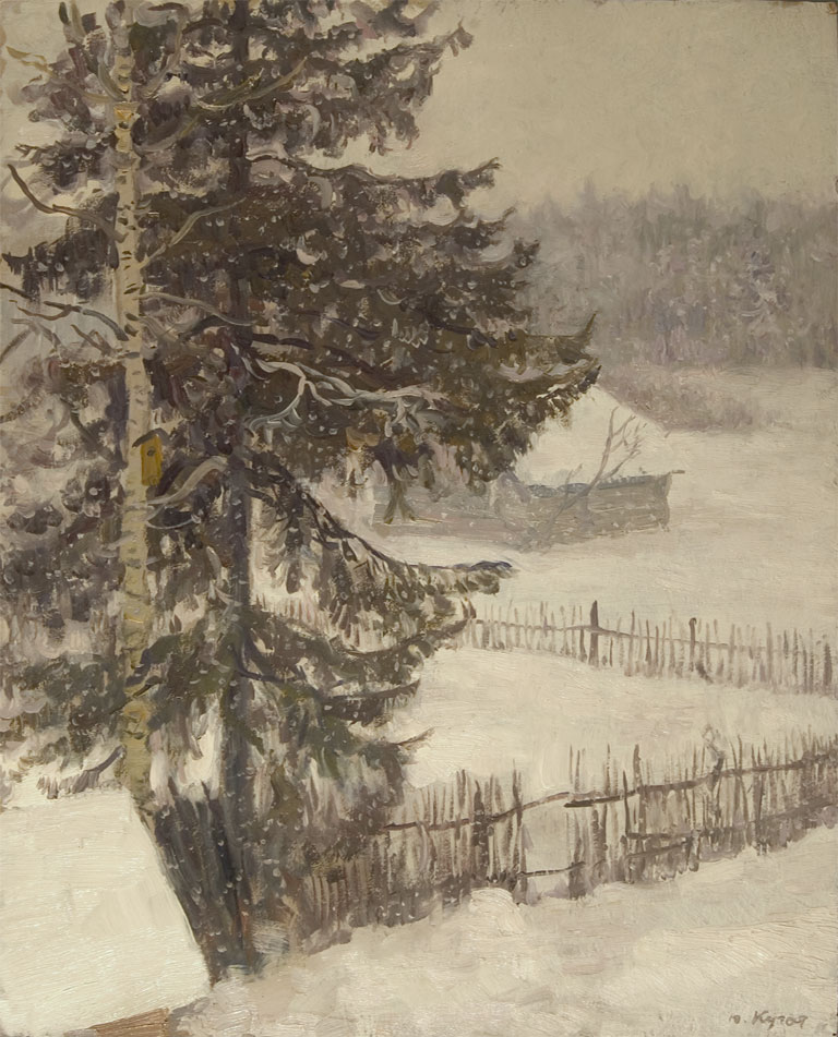 Snowing by Yuri Kugach