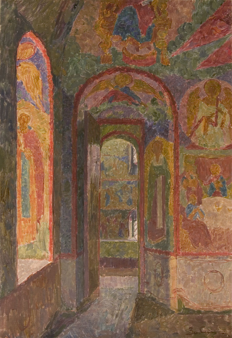 Interior of Church of the Resurrection by Vyacheslav Zabelin