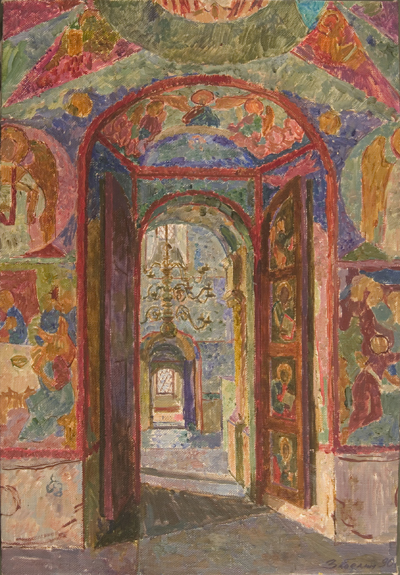 In the Church by Vyacheslav Zabelin