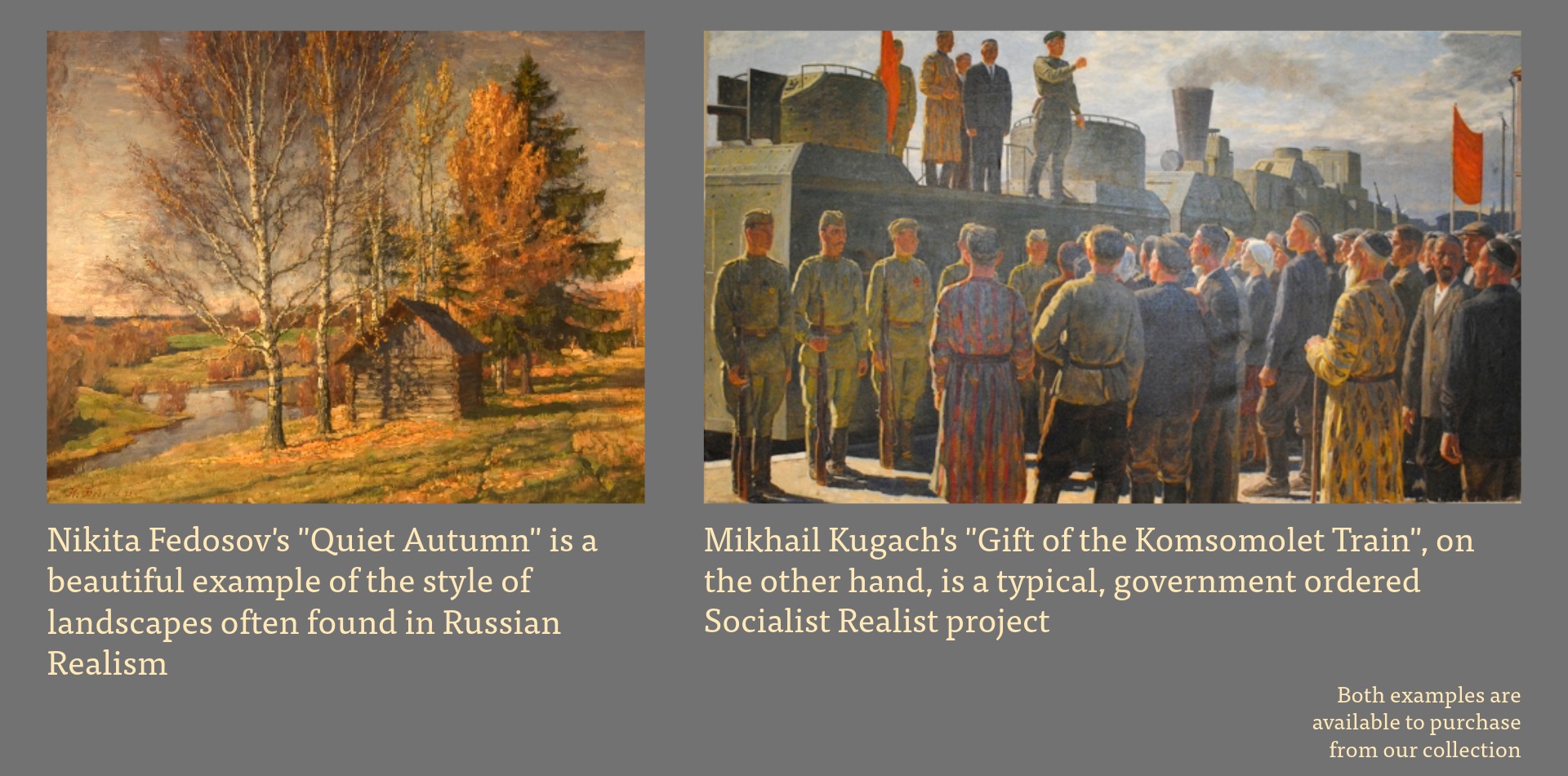 Russian Realism and Socialist Realism comparison